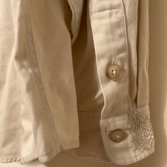 NWT Polo RALPH LAUREN SILVER BEADS EMBROIDERED COTTON SHIRT NEW WITH TAG US XL - Picture 10 of 16